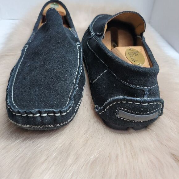 Aldo Black Suede Mens Loafers Shoes Size12 - Picture 3 of 5